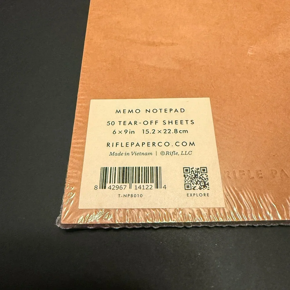 Rifle Paper Co Weekly Desk Notepad Set 5PK Floral Gold Foil NEW Botanic Planner